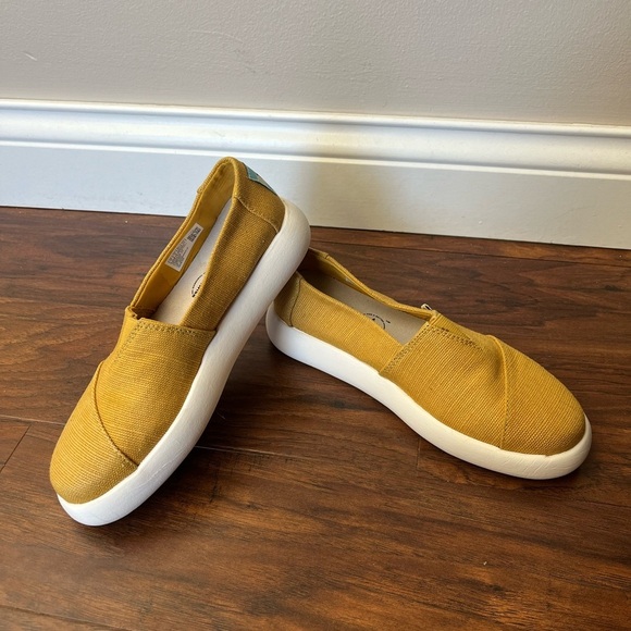 TOMS Alpargata Mallow Mustard Yellow Slip-On Shoes-Size 5 - Picture 10 of 10